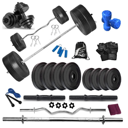 Muscfit weight lifting rod with plates